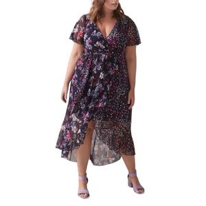 Addition Elle Floral Dress with Belt